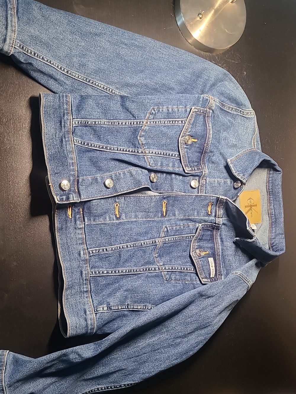 Calvin Klein Dark Blue Denim Trucker Jacket